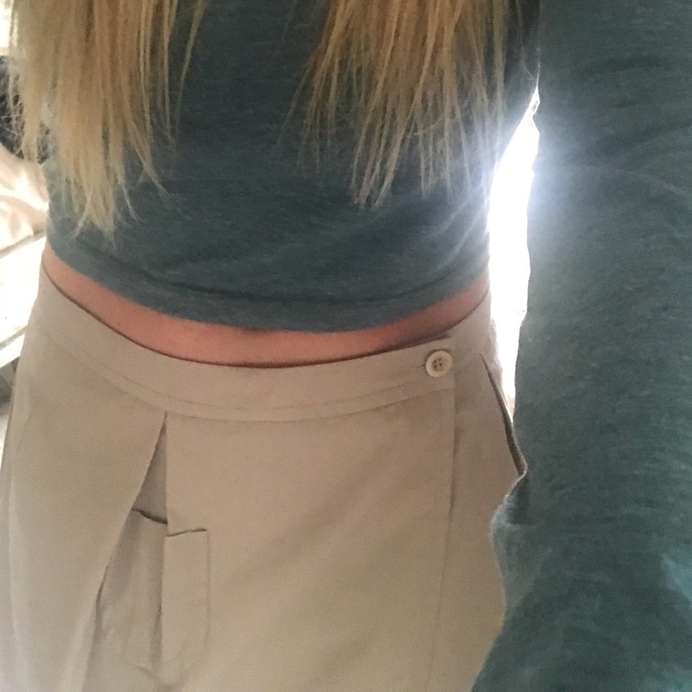 Prada Miu miu khaki mini skirt